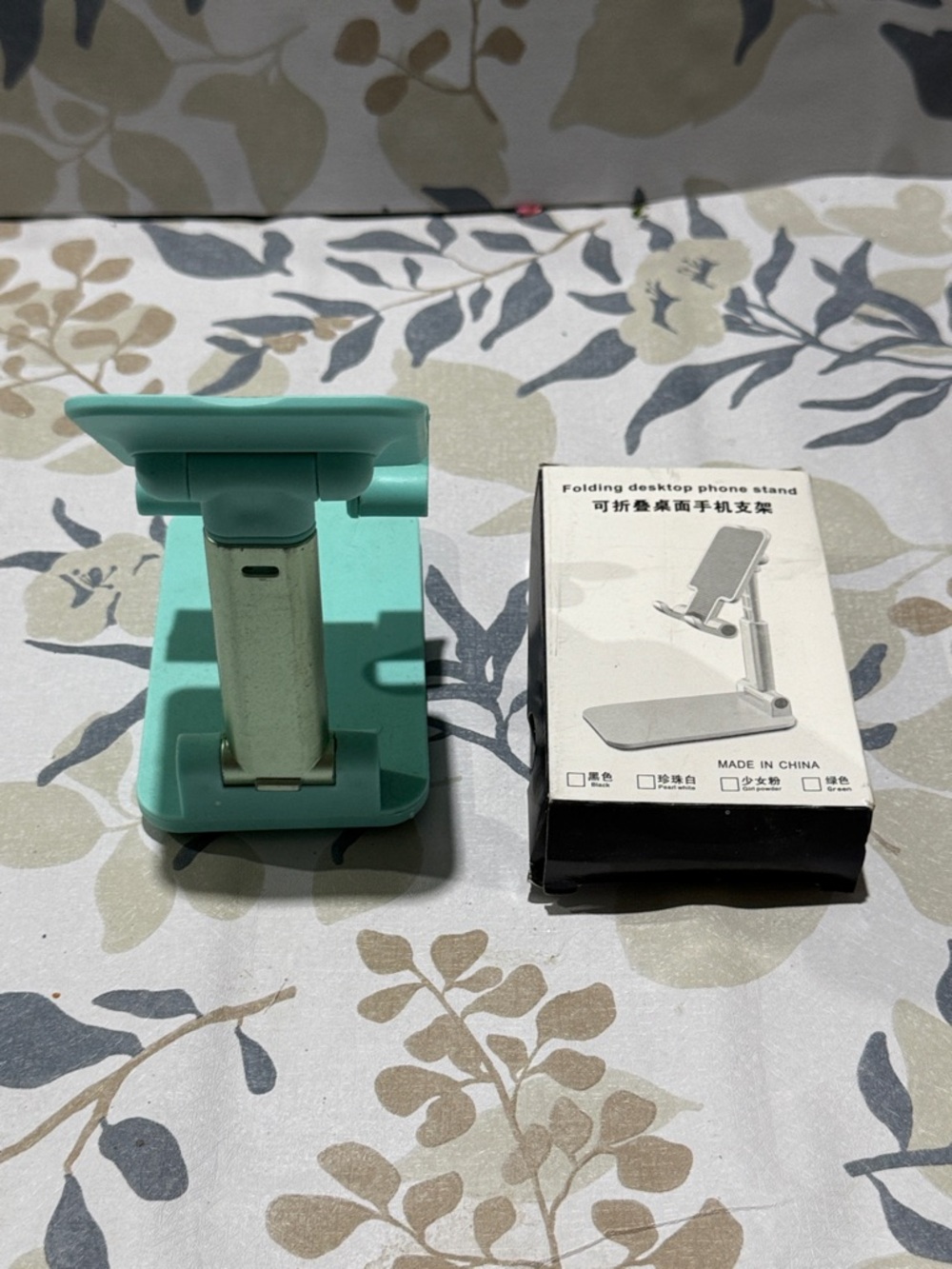 Adjustable Foldable Phone Stand in Mint - Picture 2 of 4